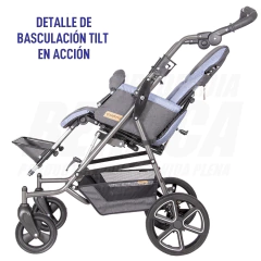 COCHECITO INFANTIL POSTURAL con Sistema de Basculación Tilt - Ideal Traslados Rápidos - TOM 4 Classic - Tamaño: GRANDE