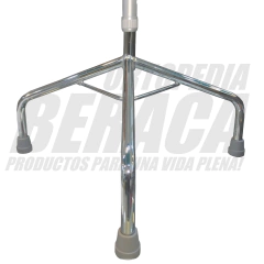 BASTON TRIPODE DE ALUMINIO MANGO EN T - BASE GRANDE | IMPORTADO - ORTOPEDIA BERACA