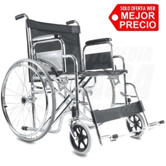 Silla De Ruedas REFORZADA DOBLE CRUCETA - Sobrepeso | Hasta 150kg.