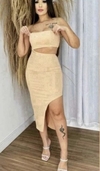 Vestido canelado Júlia - comprar online