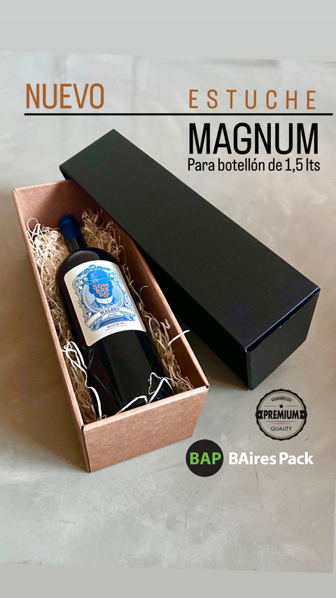 ESTUCHE MAGNUM PARA BOTELLA DE 1,5 LTS X 10