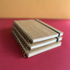 Cuaderno ecológico A5 anillado x 3 unidades