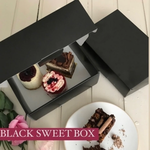 BLACK SWEET BOX LINEA VELVET 22 X 17 X 8 CM X 25 UNIDADES