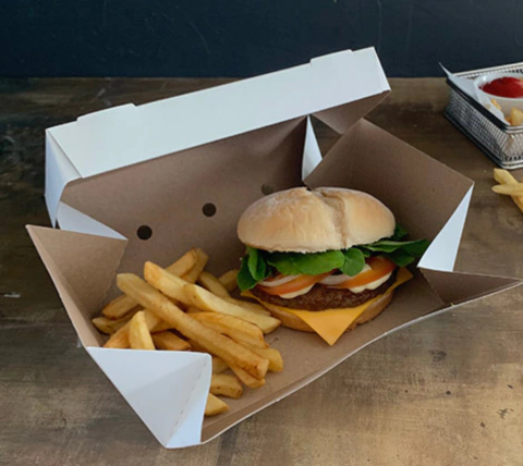 CAJA HAMBURGUESA COMBO X 50