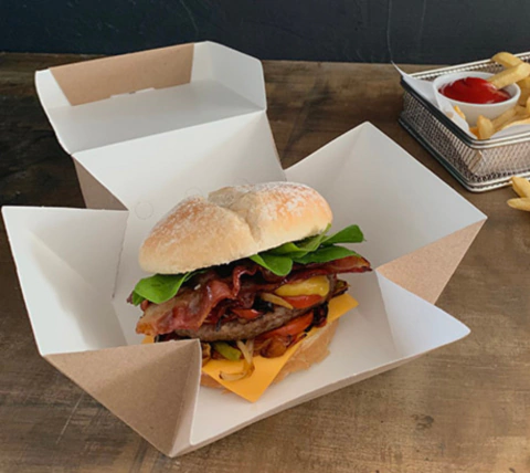 CAJA HAMBURGUESA SIMPLE X 50