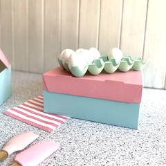 Caja torta bicolor 25 x 25 x 11 cm x 50 unidades - comprar online