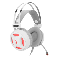 Headset Gamer Redragon Minos Lunar White USB Som Surround 7.1 Virtual com LED na internet