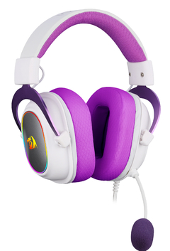 HEADSET GAMER ZEUS X BRANCO COM ROXO RGB H510WP-RGB - FHG Store