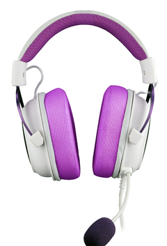 HEADSET GAMER ZEUS X BRANCO COM ROXO RGB H510WP-RGB - loja online