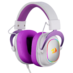 Imagem do HEADSET GAMER ZEUS X BRANCO COM ROXO RGB H510WP-RGB