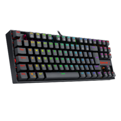 Teclado Mecânico Redragon Kumara Preto RGB Switch Azul K552RGB-1 na internet
