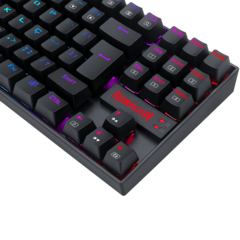 Teclado Mecânico Redragon Kumara Preto RGB Switch Azul K552RGB-1