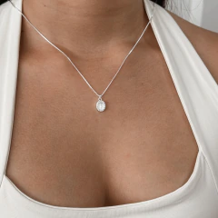 Colar Medalha Nossa Senhora Cravejada - Cod 508 - comprar online