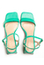 SANDALIAS 724002 ECOCUERO VERDE - VIA UNO