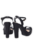 SANDALIAS 311021 NEGRO - VIA UNO