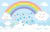 Painel de Tecido Sublimado Chuva de Amor Menino