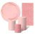 Kit Mini Party Retangular Glitter Rose Gold