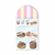 Painel Sublimado Vertical Vitrine de Doces Patisserie Quitandas Candy Color 80x180cm