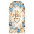 Painel Romano Vertical Sublimado Feliz dia das Mães Flores 200x100cm na internet