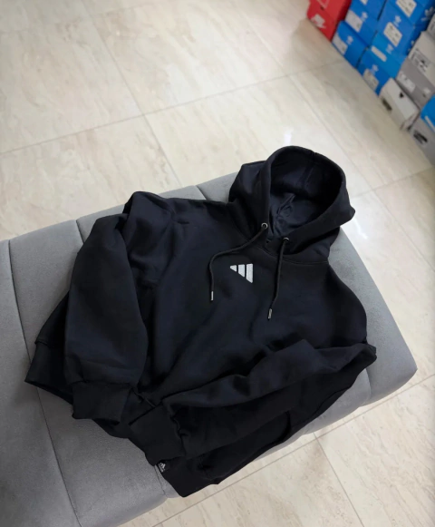 Buzo crop over frizado Adidas bordado - comprar online