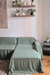 Funda de Sillón en L Gasa Tusor Verde - tienda online