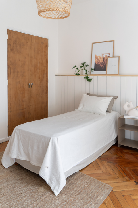 Funda de Edredon Twin Tusor Premium Offwhite - comprar online