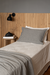 Pack Pie de Cama Twin Algodon Jaspeado + 1 Funda de Almohada Negro en internet