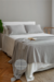 Pie de Cama Rayado Gris - Sale - comprar online