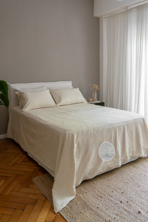 Funda de Edredon Queen Tusor Premium Natural - Sale - comprar online