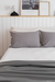Pack Pie de Cama King Tusor + 2 fundas de Almohada Gris en internet