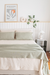 Pie de Cama Algodón + 2 fundas de Almohada Verde en internet