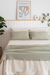 Pie de Cama Algodón + 2 fundas de Almohada Verde - Isahome — Tienda Online