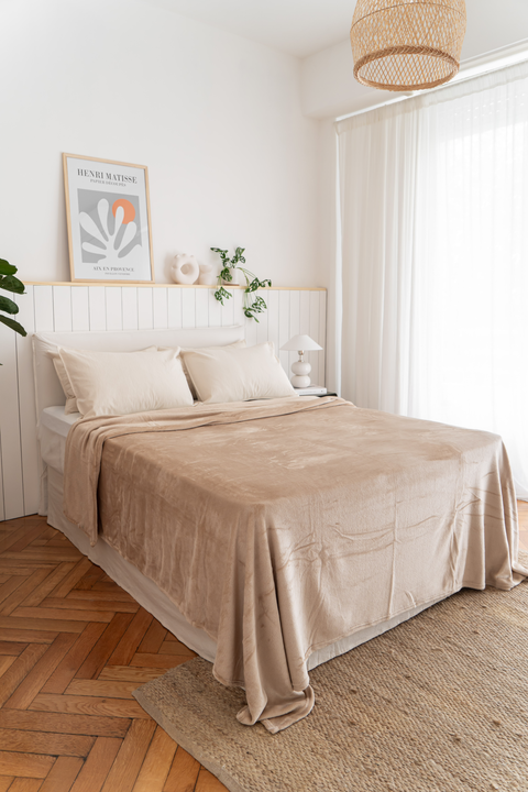 Winter Sale // Frazada Polar Tostado - comprar online