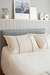 Pack Pie de Cama + 2 Fundas Natural Rayado Algodon Panamá - tienda online