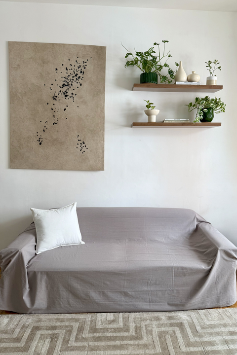 Funda de Sillón Ajustable Tusor Premium Gris 3 Cuerpos - comprar online