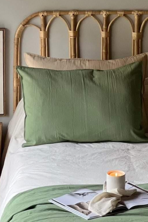 Funda Tusor Premium Verde 50x70 - comprar online