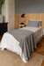 Pack Pie de Cama Twin Algodon Jaspeado + 1 Funda de Almohada Negro - comprar online