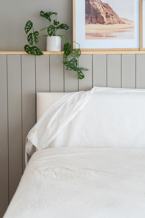 Funda Universal Para Respaldo De Cama Offwhite / 90 a 150 - comprar online