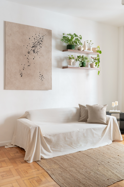 Funda de Sillón Tusor Premium Natural 4 Cuerpos - comprar online