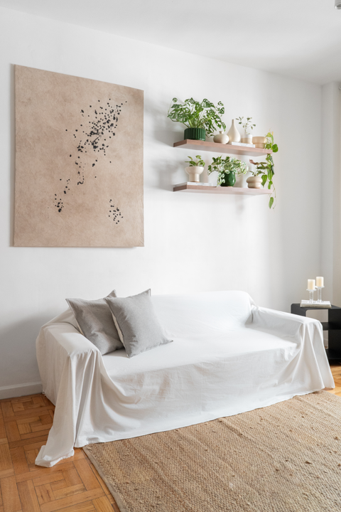 Funda de Sillón Tusor Premium Offwhite 3 Cuerpos - comprar online