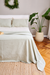 Pie de Cama Verde Rayado - comprar online