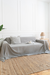 Funda de Sillón Tusor Premium Gris 4 Cuerpos - comprar online
