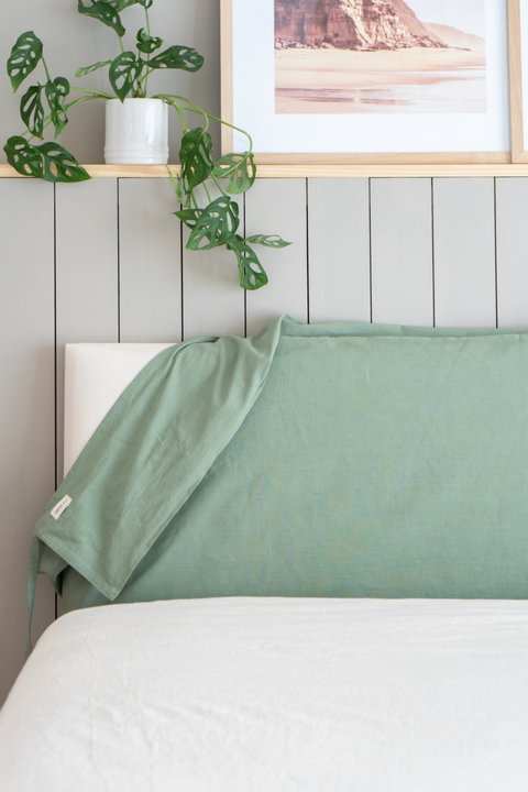 Funda Universal Para Respaldo De Cama Verde / 90 a 150 - comprar online