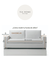 Funda de Sillón Gasa Tusor Gris 370x230-Sale - comprar online