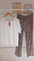 Pijama Print Lace White Manga Corta - tienda online
