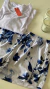 Pijama Julia Short White Manga Corta - DeRosashomewear