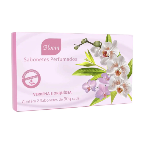 ESTOJO COM 2 SABONETE VERBENA E ORQUIDEA 90G BLOOM