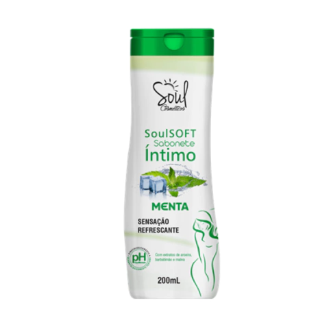 SABONETE INTIMO MENTA SOFT REFRESCANTE 200ML SOUL