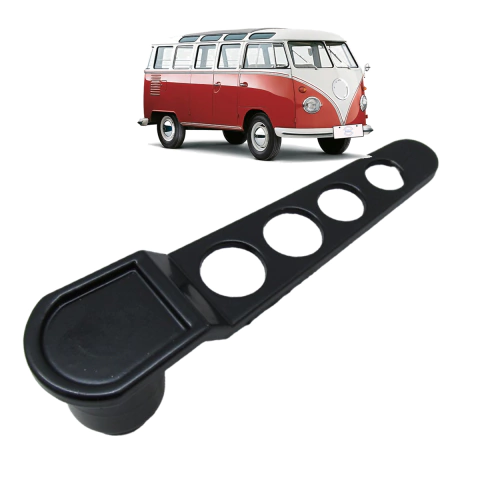 Maçaneta Interna da Porta Kombi 1957-1975 Preta Esportiva