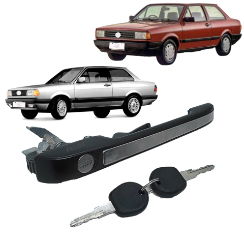 Maçaneta Externa Voyage Quadrado 87-95 Esquerda Friso Inox